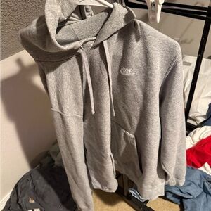 Nike Men's Zip-Up Gray Sweater